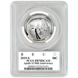 apollo 11 50th anniversary proof half dollar CSW e Slab
