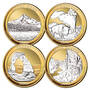 platinum and gold highlighted us state quarters AB2 b Coins
