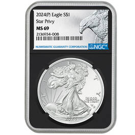 complete set of 2024 american eagle silver dollars EC4 d Slab