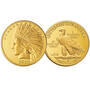 four decade set of uncirculated 10 dollar indian heads GID c Coin