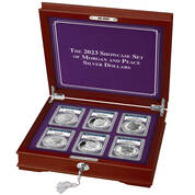 2023 showcase set of ms pr69 morgan and peace silver MP6 b Chest