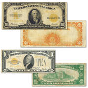 10 dollar gold coin and currency set TDG b Notes