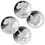 40th anniversary set of american eagle silver dollars UBP d Coins