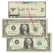 complete collection of 1963 us one dollar barr notes BRR b Notes