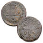 18th century musketeer coin from the new world NWH b Coin