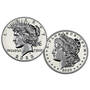 2023 showcase set of ms pr69 morgan and peace silver MP6 c Coins