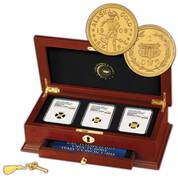 uncirculated 1909 alaska gold medal set GMA a Main
