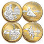 platinum and gold highlighted us state quarters AB2 c Coins