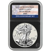american eagle silver dollar 20th anniversary set ETA b Slab