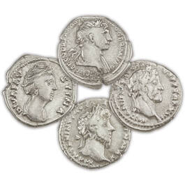 silver denarius coins of ancient rome ARS a Main