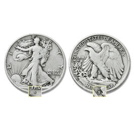 1917 walking liberty mint mark set WFB b Coins
