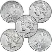 rarely seen peace silver dollars PCV b Coins