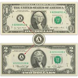 complete federal reserve branch us currency collection FBR a Main