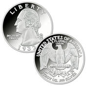 washington quarter five ounce silver proof FW5 b Coin