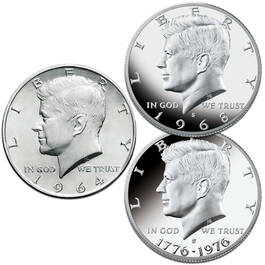john f kennedy half dollar type set KTS b Coins