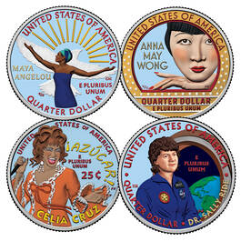 colorized celebrating america coin CQC b Coin