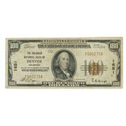 Depression Era High Value US Currency HDN 1