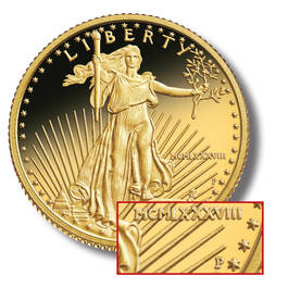 roman numeral american eagle proof gold coin GEP c Coin