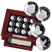 native american wildlife silver dollar collection NAW a Main