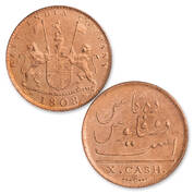 1808 10 cash copper AGS b Coin