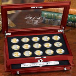 Platinum and Gold Highlighted American Eagle Silver Dollars PGE 3