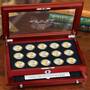 Platinum and Gold Highlighted American Eagle Silver Dollars PGE 3