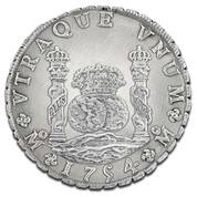 18th century uncirculated pillar dollar MXP a Main