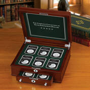 Display Chest With 10 Rectangular Recesses 149 1