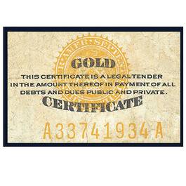 The Last 10 US Gold Certificate GCE 5