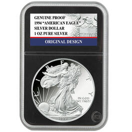complete original design proof silver eagles EOP a Main