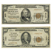 complete set of 1929 national bank NBL b Notes