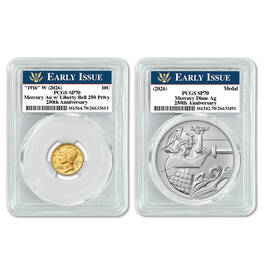 mercury dime gold coin and silver GDQ d Slabs