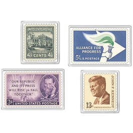 john f kennedy uncirculated half dollar collection KHU d Stamps