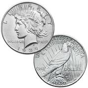 complete collection us morgan and peace silver dollars PMA b Coin
