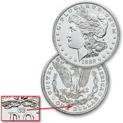 Officially Sealed Carson City Mint Morgan Silver Dollars MCG 2