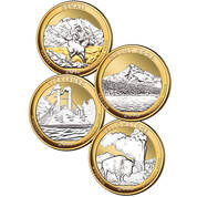 ultimate platinum and gold highlighted us quarters PGQ b Coins