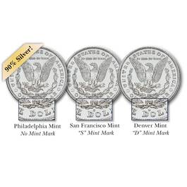 complete uncirculated 1921 us silver dollars MAL b Mints