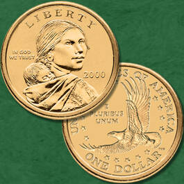 The Complete Uncirculated Collection of Sacagawea Dollars NSP 4