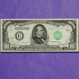 The Last US 1000 Bill L1N 2