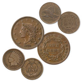 two centuries of american one cent coins PNT c Coins