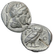 ancient athenian owl silver coin ASO b Coin