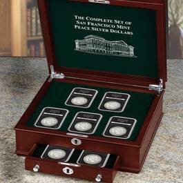 The Complete Set of San Francisco Mint Peace Silver Dollars PSS 3