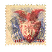 first us stamp featuring the american flag FFS b Stamp