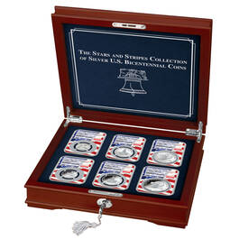 stars and stripes collection of silver us bicentennial BIF c Case