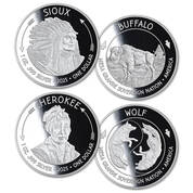 native american wildlife silver dollar collection NAW b Coins