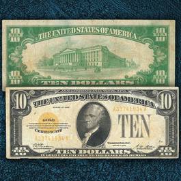 The Last 10 US Gold Certificate GCE 1