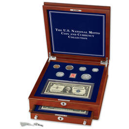 us national motto coin and currency collection IGT c Chest