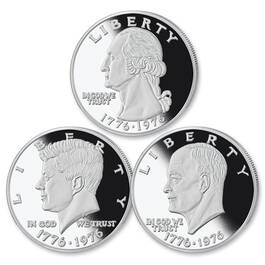 bicentennial two ounce silver SBI d Coins
